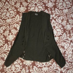 Olive green vest